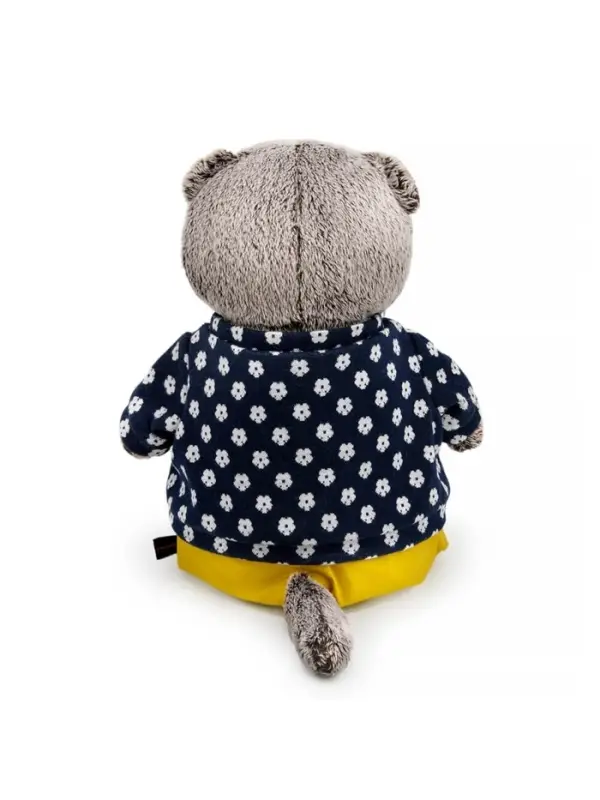 Мягкая игрушка &laquo;Басик&raquo;, в джемпере в цветочек, 22 см