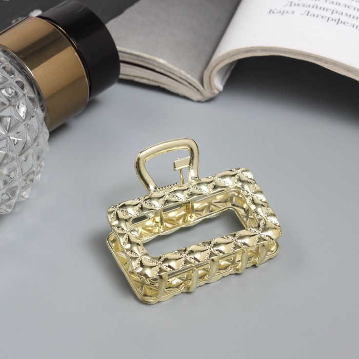 Краб для волос Краб для волос "Карэн" прямой, 4 см, золото