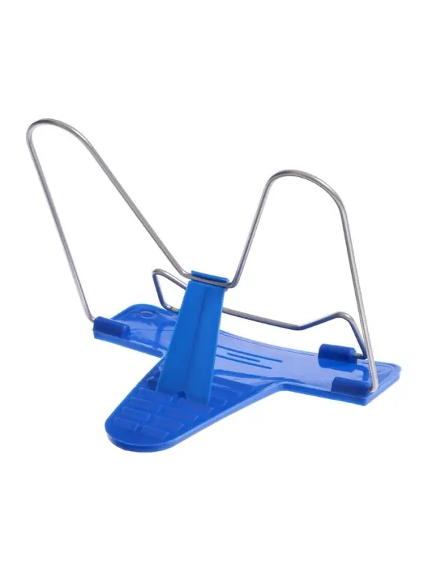 Подставка для книг Calligrata &laquo;ПРЕСТИЖ&raquo;, с пластмассовым упором, европодвес, синяя