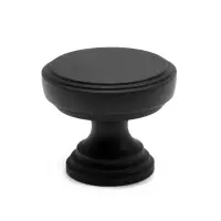 Ручка-кнопка CAPPIO PK322, d=30 мм, цвет черный, 8 шт.