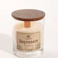 Свеча ароматическая в стекле ORGANIC, 190 мл, соевый воск, бергамот