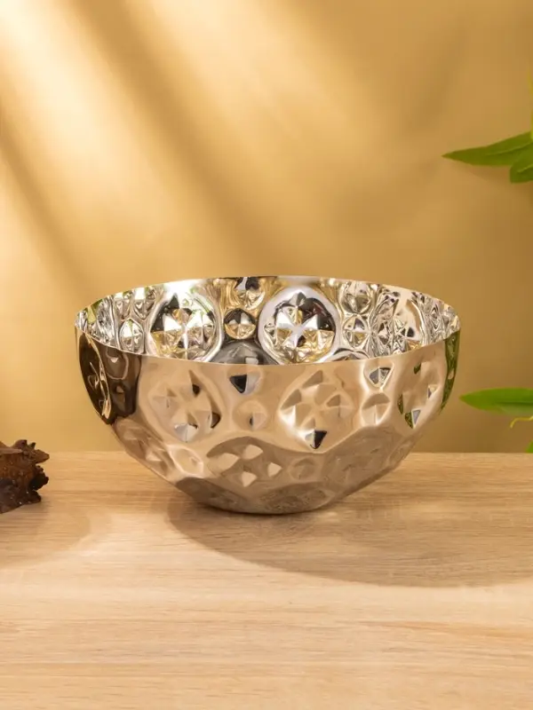 Миска гранёная, 20×20×10 см, нержавеющая сталь Миска гранёная, 20×20×10 см, нержавеющая сталь