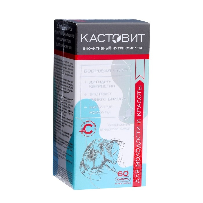 Комплекс на основе струи бобра Комплекс на основе струи бобра "Для молодости и красоты", 90 капсул