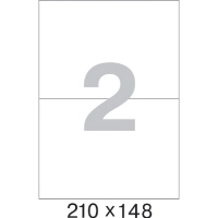 Этикетки самоклеящиеся кауч.к 2 10х148 2шт/л А(100л/уп)