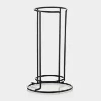 Набор кружек Доляна &laquo;Квартет&raquo;, 4 шт., 250 мл. на металлической подставке, стекло, прозрачный