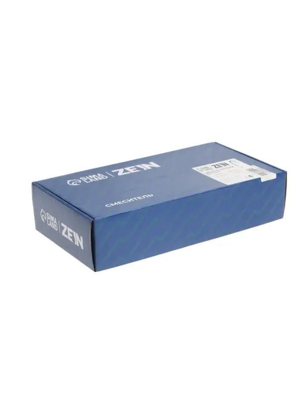 Смеситель для кухни ZEIN Z2110, однорычажный, гибкий излив, картридж 40 мм, белый/хром