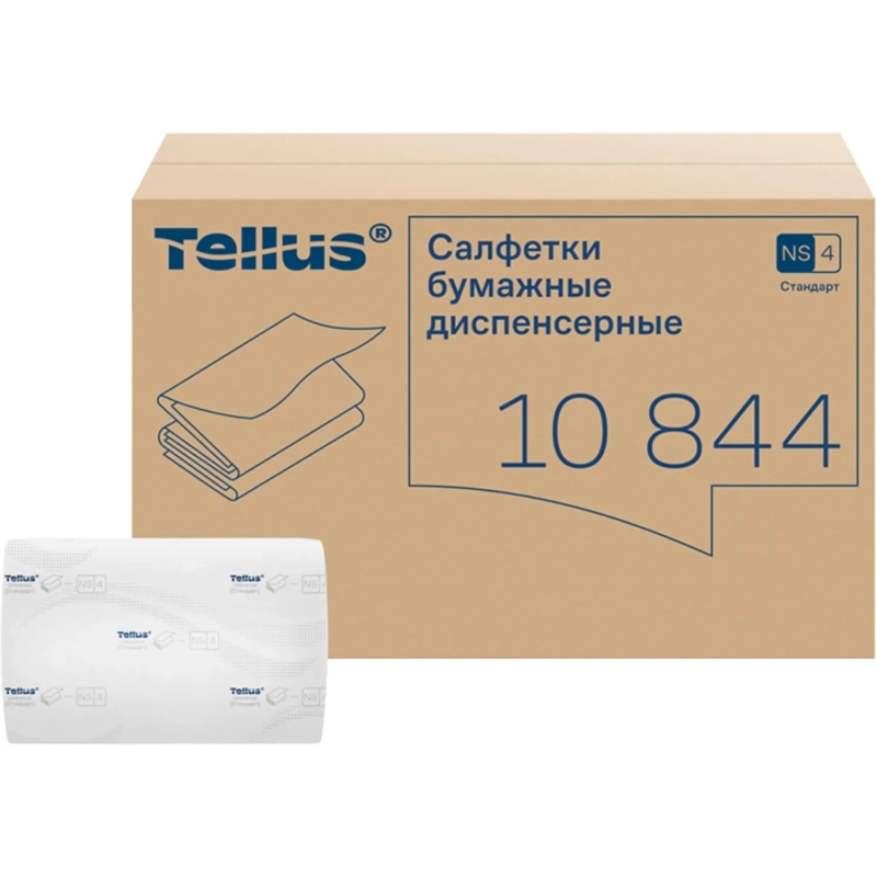 Салфетки бумажные д/дисп Торк/Tellus Экспресснап N4 200л 20пач/уп 10844