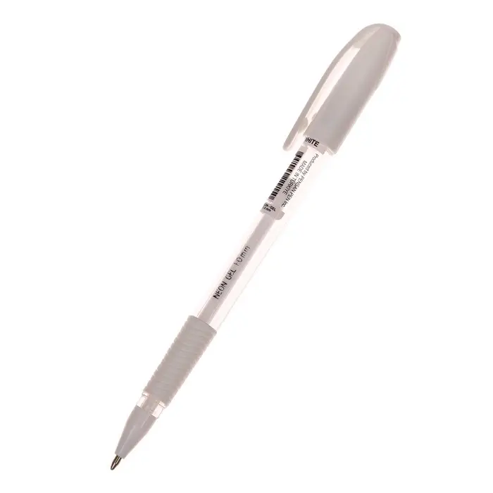 Ручка гелевая Pensan. Neon Gel, неоново-белый стержень, узел 1 мм