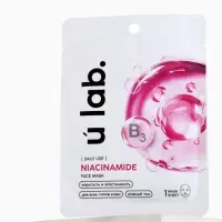 Маска для лица тканевая с ниацинамидом, упругость и эластичность, ULAB
