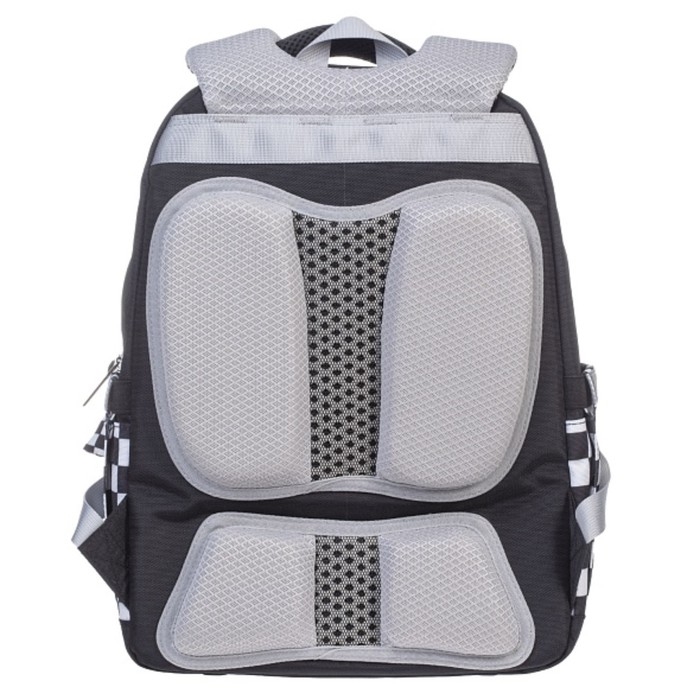 Рюкзак школьный 39 х 29 х 14 см, эргономичная спинка, Hatber Рюкзак школьный 39 х 29 х 14 см, эргономичная спинка, Hatber "Влад А4" чёрный NRk_16133