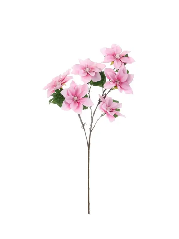 Цветы искусственные &laquo;Клематис крупноцветковый&raquo;, 61&times;14 см, розовые