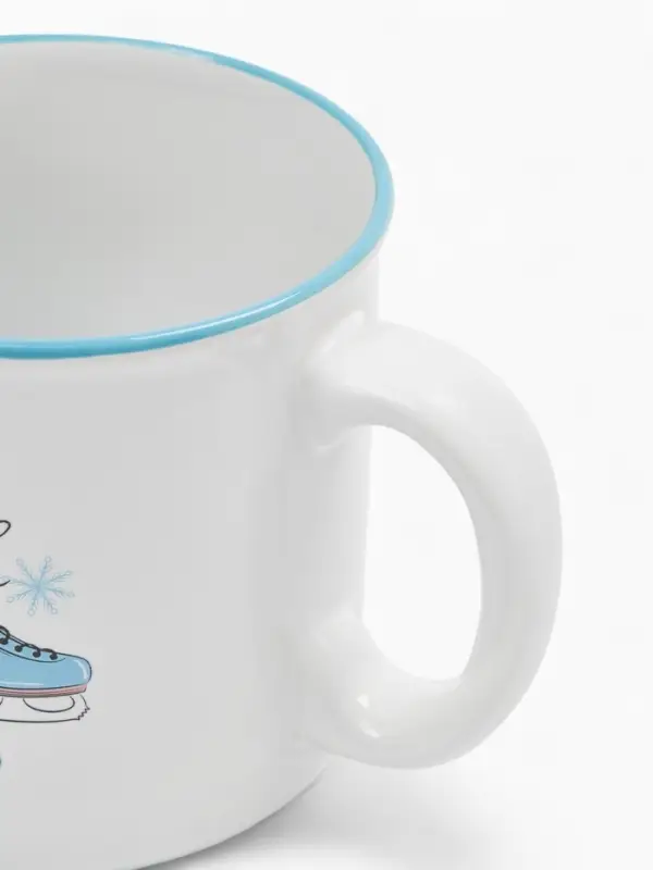 Кружка чайная новогодняя &laquo;Зимние коньки&raquo;, 530 мл
