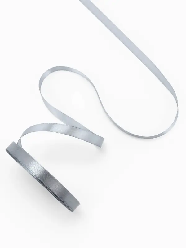 Лента атласная, 10 мм, 23±1 м, серый №03 Лента атласная, 10 мм, 23±1 м, серый №03