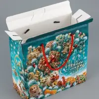 Коробка подарочная складная "МалаХит" 23 х 10 х 22 см Коробка подарочная складная "МалаХит" 23 х 10 х 22 см