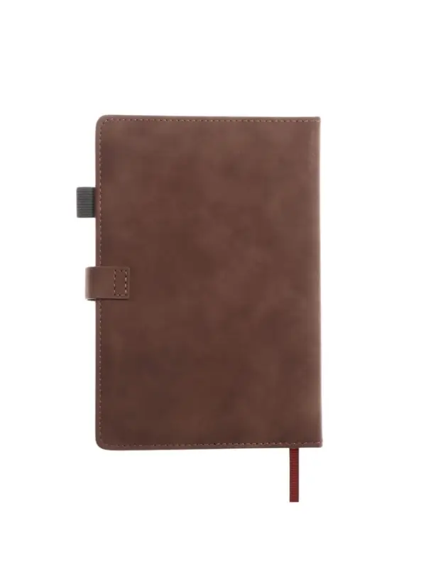 Ежедневник недатированный формат А5, с хлястиком, 80л, линия, пвх, Коричневый Ежедневник недатированный формат А5, с хлястиком, 80л, линия, пвх, Коричневый