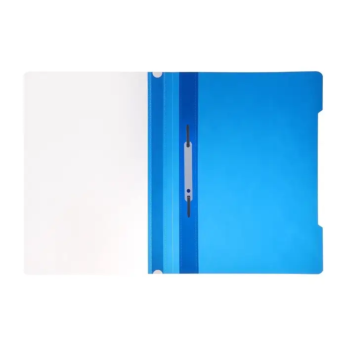 Папка - скоросшиватель Calligrata, А4.160 мкм, синяя, прозрачный верх
