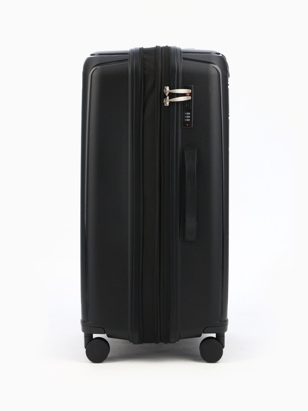 Чемодан 28 Чемодан 28", PP, 49*30*76, отд на молнии, код замок, 4 колеса, черный