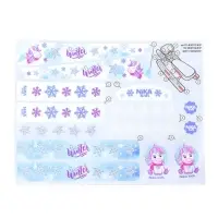 Снегокат &laquo;Тимка спорт 1+&raquo; с единорогом, голубой, розовый, ТС1-М/ЕР Nika Kids