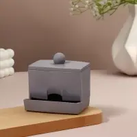 Органайзер для ватных палочек, с крышкой, 9&times;6.5&times;7.5 см, МИКС