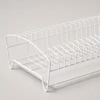 Сушилка для посуды с поддоном, 39&times;25&times;12 см, белый