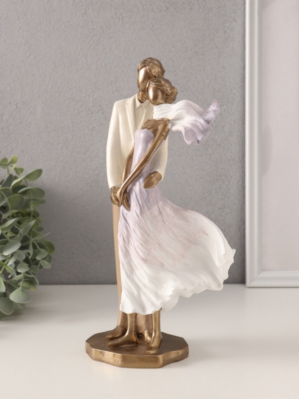 Сувенир полистоун "Ветер. Пара влюблённых" 14х8х27 см