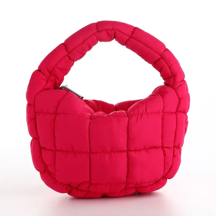 Сумка молодёжная на молнии, 23&times;4&times;15 см, розовая