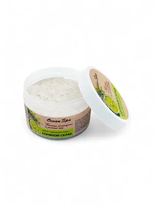 Скраб для тела соляной с маслами Ocean Spa зеленый чай и лемонграсс, 350 г Скраб для тела соляной с маслами Ocean Spa зеленый чай и лемонграсс, 350 г