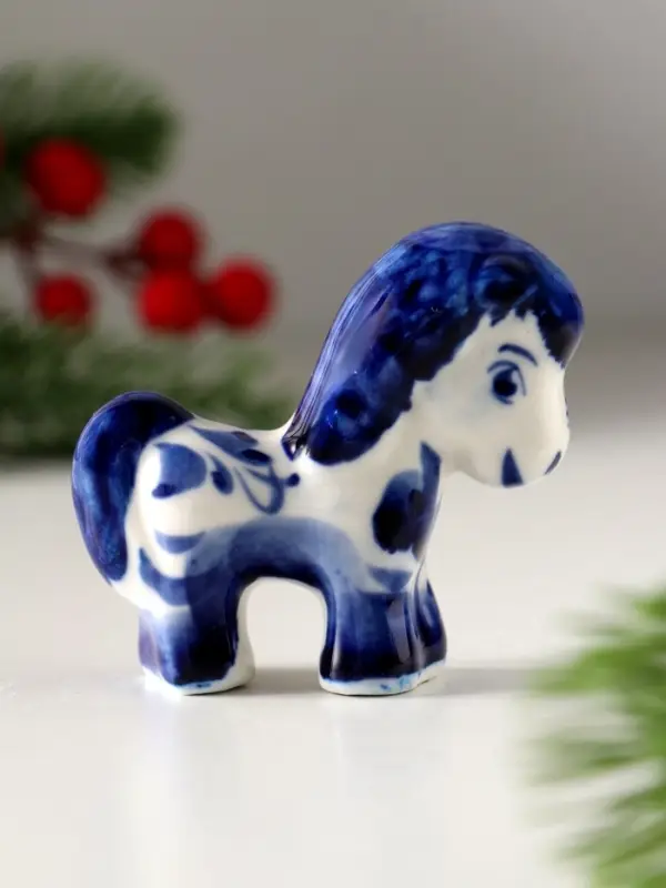 Сувенир Жеребенок, 6х6,5 см, гжель Сувенир Жеребенок, 6х6,5 см, гжель
