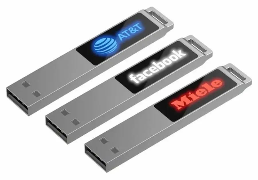 Флешка markBright с белой подсветкой, 16 Гб Флешка markBright с белой подсветкой, 16 Гб