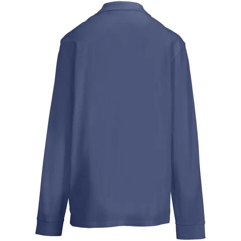 Рубашка поло унисекс с длинным рукавом Pacific LSL, синяя (джинс), размер XS Рубашка поло унисекс с длинным рукавом Pacific LSL, синяя (джинс), размер XS