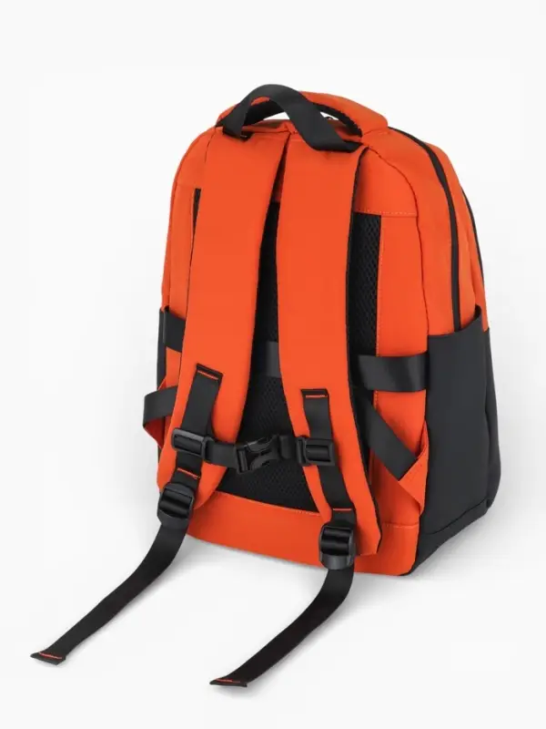 Рюкзак, 2 отделения, 3 кармана, водонепроницаемое дно, 27&times;13&times;38.5 см, оранжевый