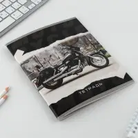 Тетрадь в клетку, 48 л., А5, на скрепке, блок №2 «Мотоцикл» МИКС Тетрадь в клетку, 48 л., А5, на скрепке, блок №2 «Мотоцикл» МИКС