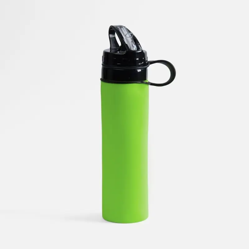 Складная бутылка для воды Langfossen, зеленое яблоко Складная бутылка для воды Langfossen, зеленое яблоко