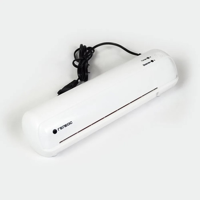 Ламинатор A4 75-150 мкм, 2 вала, скорость 32 см/мин, Гелеос, БЕЛЫЙ  Ламинатор A4 75-150 мкм, 2 вала, скорость 32 см/мин, Гелеос, БЕЛЫЙ "ЛМ A4 мини"