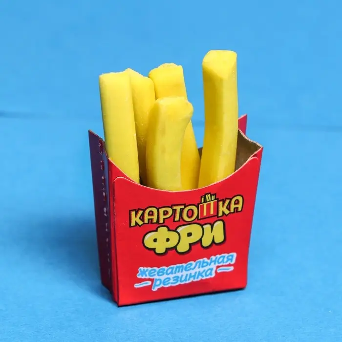 Жевательная резинка «Картошка фри», 15 г Жевательная резинка «Картошка фри», 15 г