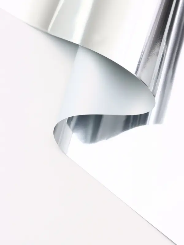 Пленка для цветов, «Серебряная сторона», белый, 57×57±1 см