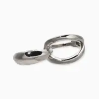 Кольцо металл на два пальца "Узел", цвет серебро, безразмерное