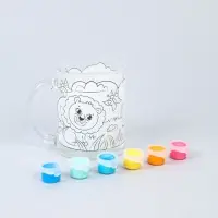 Кружка для росписи "Африка" (краска в наборе)