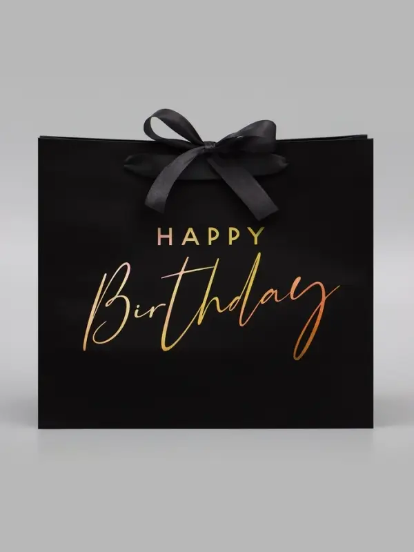 Пакет подарочный Happy birthday, ML, 27&times;23&times;11.5 см