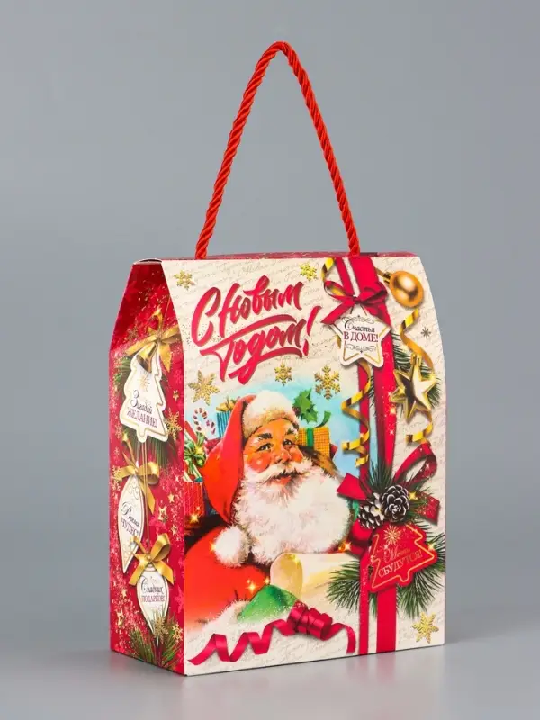 Коробка подарочная складная Коробка подарочная складная "Добрые традиции" 16 х 8 х 20 см