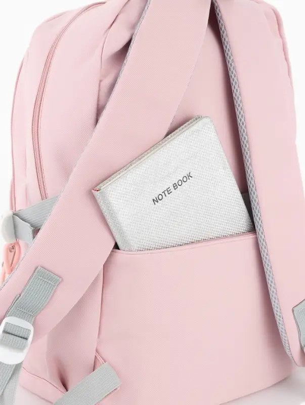 Рюкзак школьный &laquo;Котик&raquo;, для девочки, 33&times;14&times;47 см, розовый