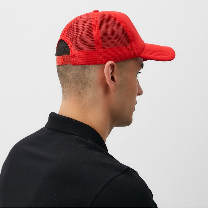 Бейсболка с сеткой MINAKU, цвет красный, размер 56-58