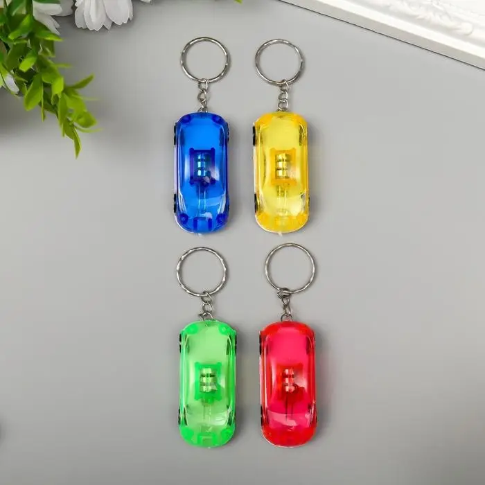 Фонарик свет на кольце Фонарик свет на кольце "Машина" МИКС