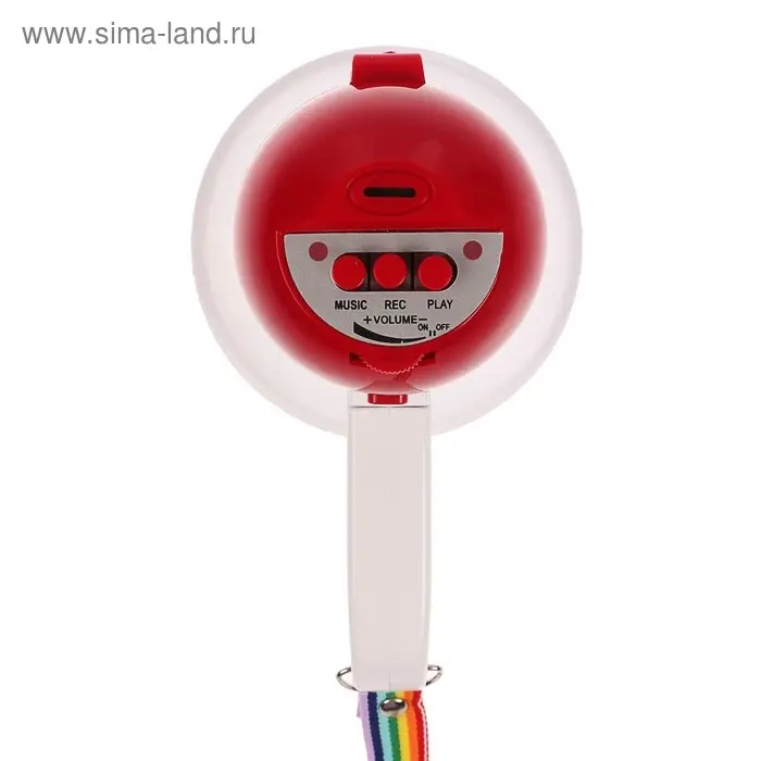 Мегафон ручной Luazon Rad-02, 5 Вт, дальность до 50 м, запись 10 сек, 3 режима, белый
