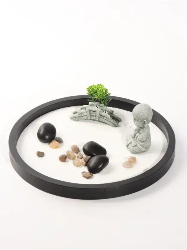 Сад камней &laquo;Маленький будда - медитация в саду&raquo;, 19&times;19&times;8 см