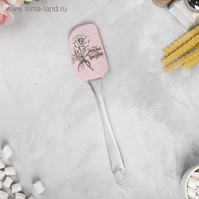 Лопатка силиконовая «Любимая бабушка», 5 х 24 см