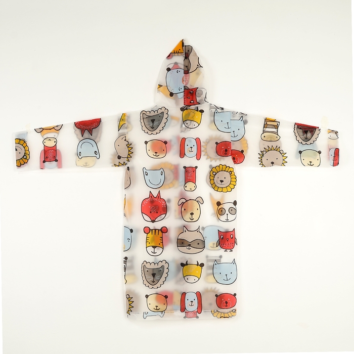 Дождевик детский «Звери», рост 125-155 см Дождевик детский «Звери», рост 125-155 см