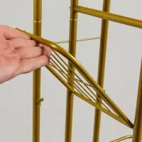 Подставка для цветов Greengo, 7 полок, 43&times;22&times;126 см, напольная, металл, цвет золотой