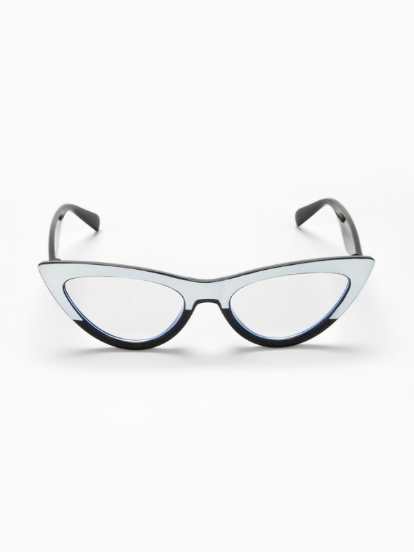 Очки имиджевые женские, для компьютера, ширина 15.2 см, дужка 14 см, линза 6.8 х 4.5 см