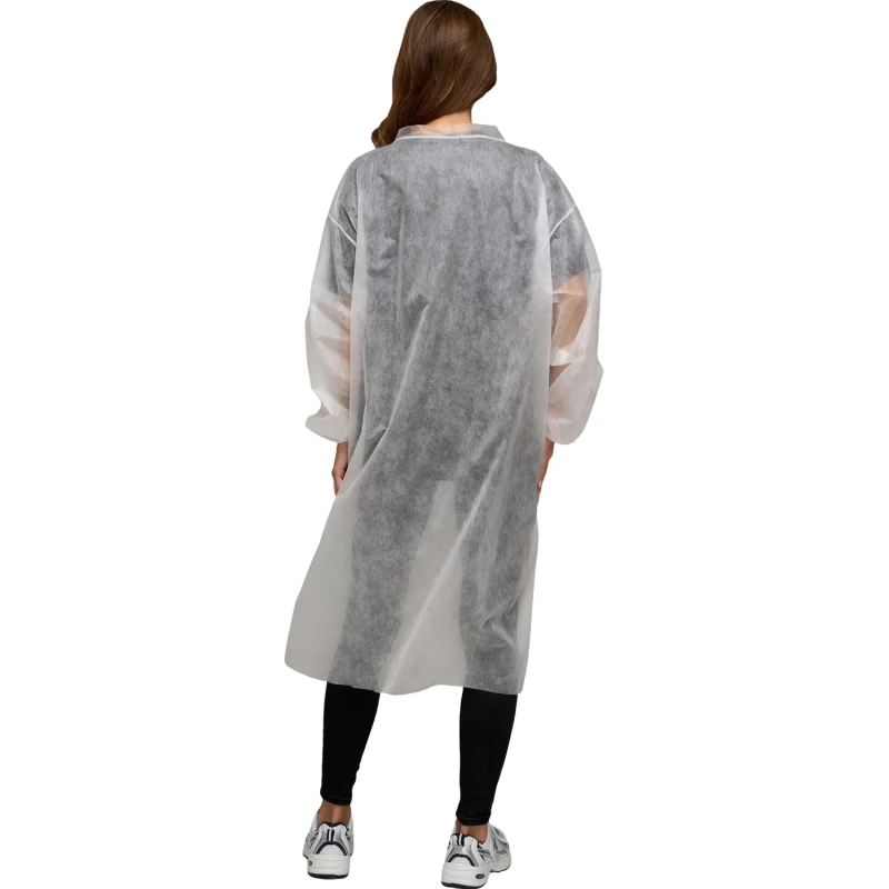 Халат на кнопках, (20 гр), р.XL ,белый, (5 шт/упак)